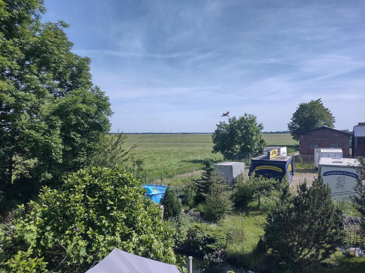 Ferienwohnung Nixe Sandstedt Esterno foto